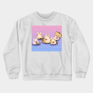 Revenge of the dim sum bunny buns Crewneck Sweatshirt